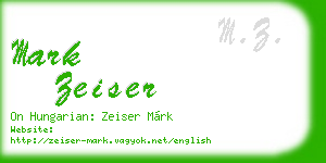 mark zeiser business card